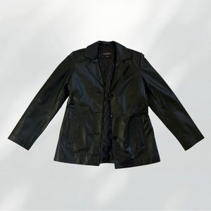 FS Limited Black Leather Coat